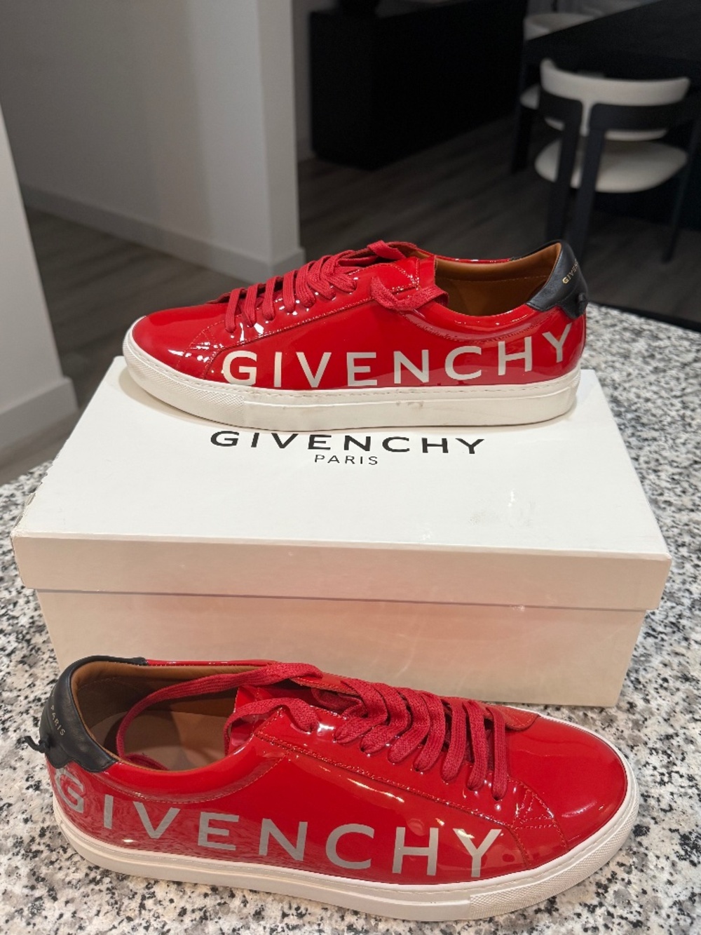 GIVENCHY URBAN STREET SNEAKERS - WHITE/RED